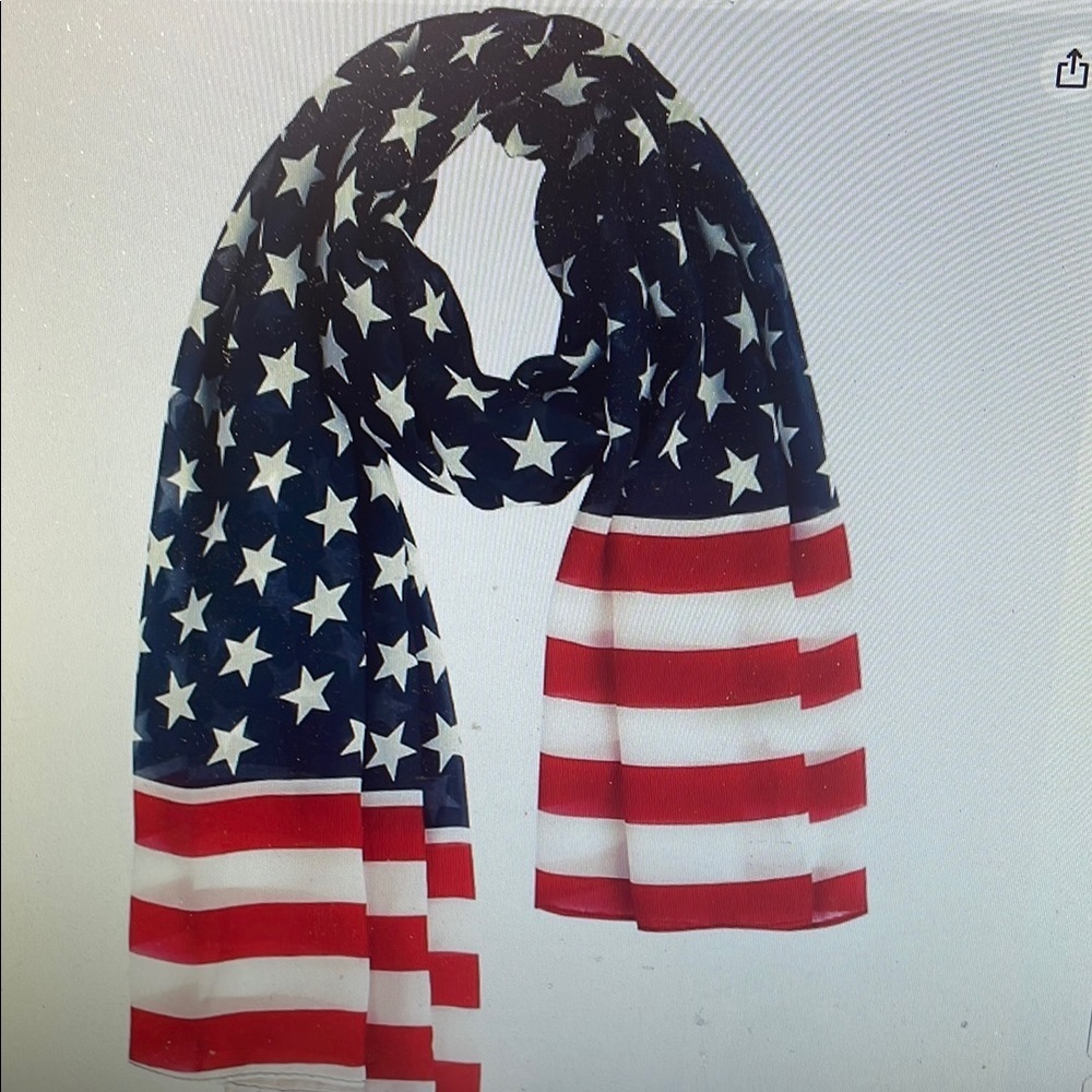 Patriotic Stars and Stripes Scarf